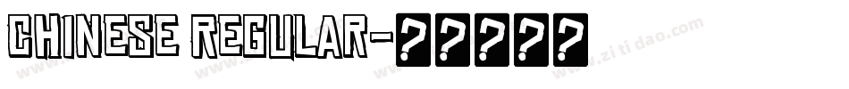 Chinese Regular字体转换